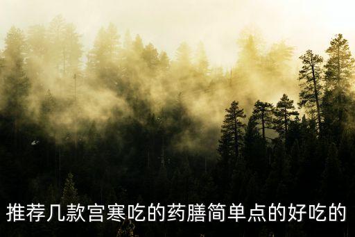 推薦幾款宮寒吃的藥膳簡單點的好吃的