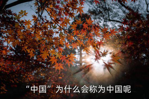 為什么叫中國,中國在外國人眼中稱之為中國