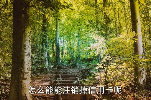怎么能能注銷掉信用卡呢
