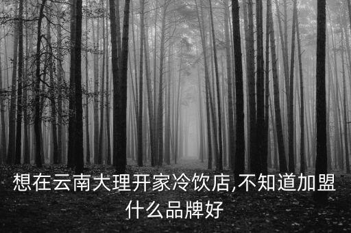 想在云南大理開家冷飲店,不知道加盟什么品牌好