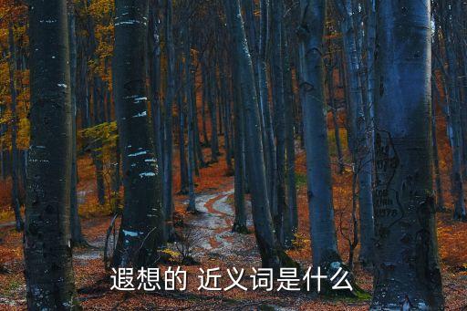 遐想的 近義詞是什么