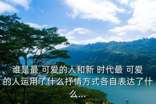 誰(shuí)是最 可愛的人和新 時(shí)代最 可愛的人運(yùn)用了什么抒情方式各自表達(dá)了什么...