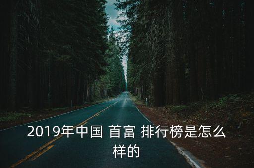 中國首富排行榜,新財富:2019年中國十大富豪名單出爐
