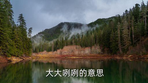 大大咧咧的近義詞,他是大大咧咧的人物