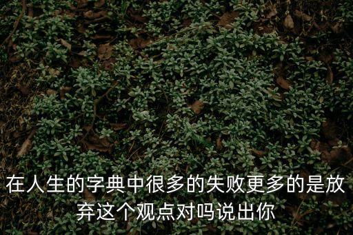 人生字典，如何尋找自己的人生字典