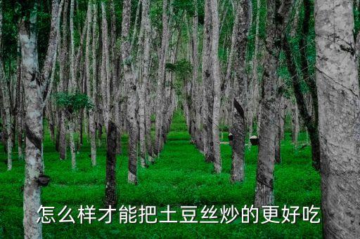 怎么樣才能把土豆絲炒的更好吃