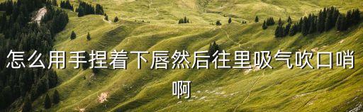 怎么用手捏著下唇然后往里吸氣吹口哨啊