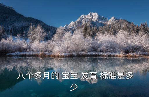  八個多月的 寶寶 發育 標準是多少
