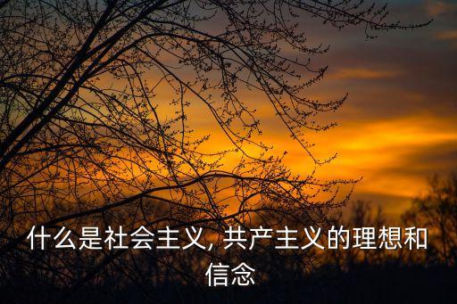 共產主義信念,馬克思主義:社會主義是共產主義和資本主義過渡