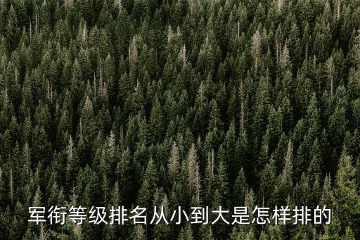 中國的軍銜，我國軍銜的制度比如幾杠幾星代表什么級別