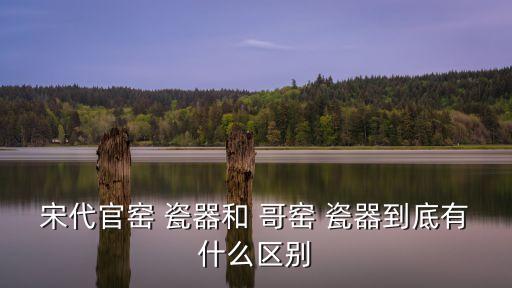 宋代官窯 瓷器和 哥窯 瓷器到底有什么區別