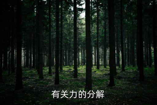 有關力的分解