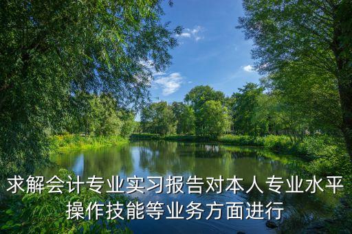 求解會計專業實習報告對本人專業水平操作技能等業務方面進行