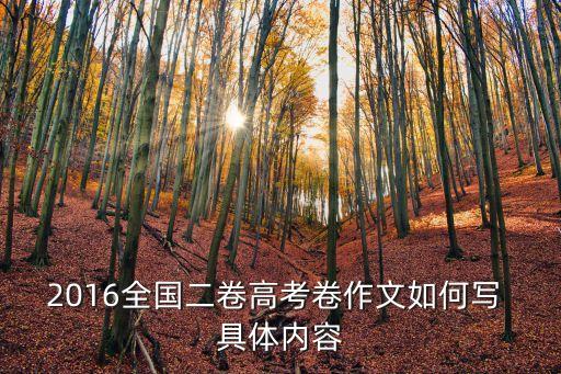 全國(guó)乙卷作文，2016年高考全國(guó)卷乙卷語(yǔ)文作文題目怎么寫如何立意