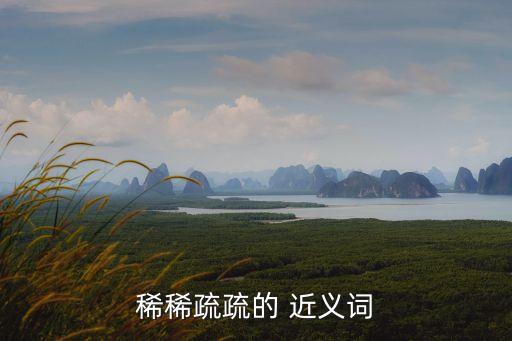 稀稀疏疏的 近義詞