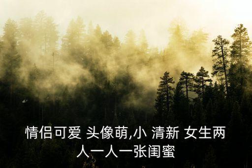 情侶可愛 頭像萌,小 清新 女生兩人一人一張閨蜜