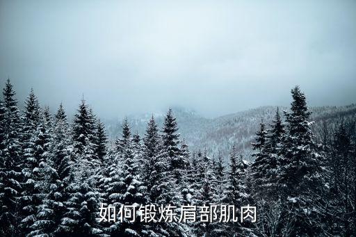 肩怎么練，如何鍛煉肩部肌肉