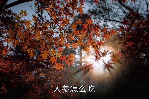 人參食用方法，人參怎么吃