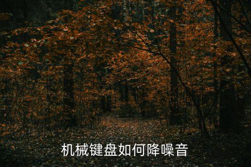 機械鍵盤如何降噪音