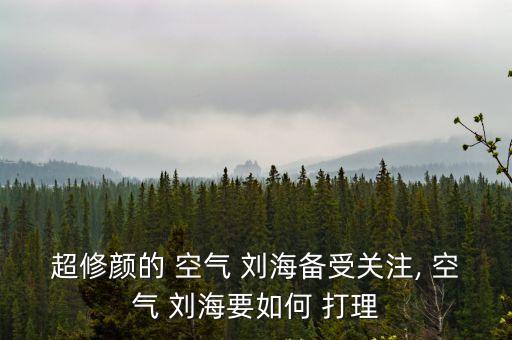 超修顏的 空氣 劉海備受關注, 空氣 劉海要如何 打理