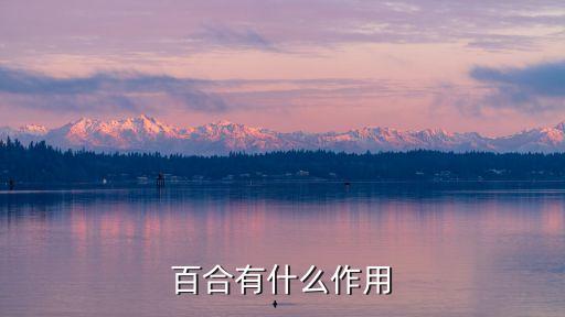 百合作用與功效，百合的功效與作用是什么