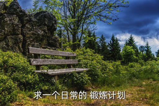 求一個日常的 鍛煉計劃