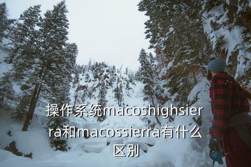操作系統(tǒng)macoshighsierra和macossierra有什么區(qū)別