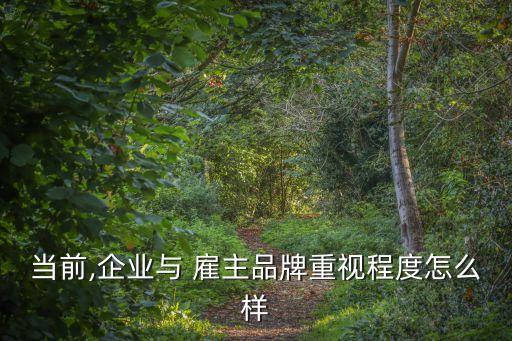 當前,企業與 雇主品牌重視程度怎么樣