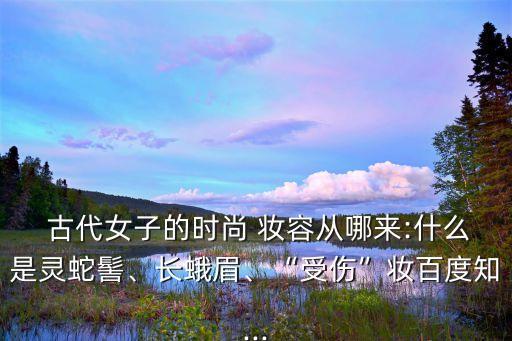 古代妝容,妝容:形容女子容貌出眾宋代整容業發展很大