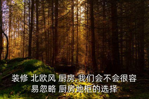 北歐廚房,極簡主義風格廚房