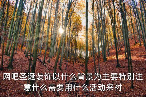 網(wǎng)吧圣誕裝飾以什么背景為主要特別注意什么需要用什么活動(dòng)來襯