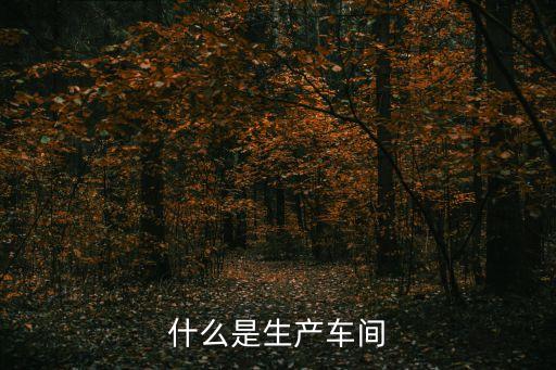 什么是生產車間