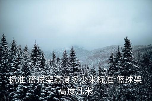 籃球架,籃球必備知識點