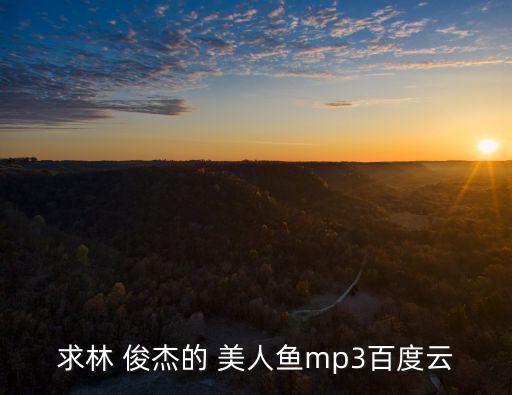求林 俊杰的 美人魚mp3百度云