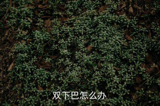 雙下巴怎么辦