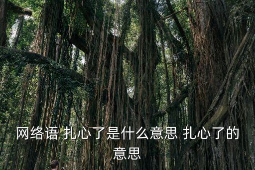 網(wǎng)絡(luò)語 扎心了是什么意思 扎心了的意思
