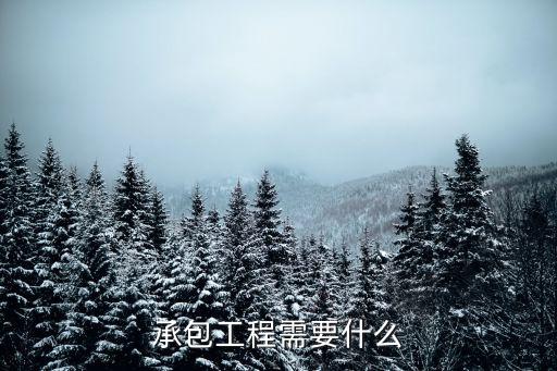 承包工程，怎樣承包工程