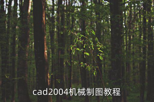 cad2004機械制圖教程