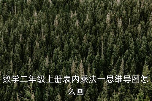 二年級(jí)上冊(cè)數(shù)學(xué)思維導(dǎo)圖，數(shù)學(xué)二年級(jí)上冊(cè)表內(nèi)乘法一思維導(dǎo)圖怎么畫