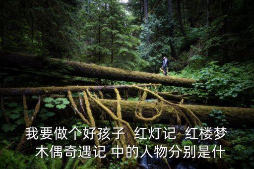 我要做個好孩子  紅燈記  紅樓夢  木偶奇遇記 中的人物分別是什