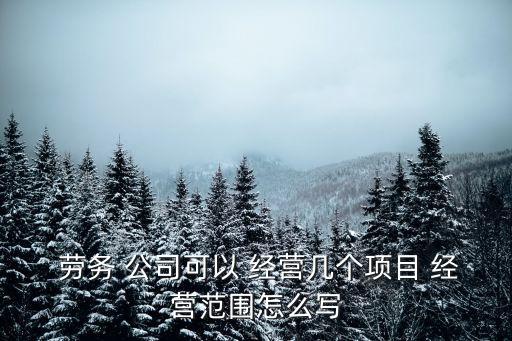 勞務(wù)公司經(jīng)營范圍,建筑勞務(wù)公司經(jīng)營范圍擴大至六個工程領(lǐng)域