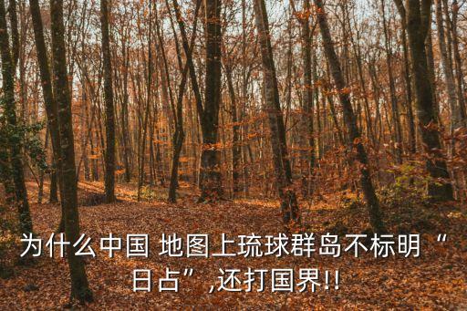 為什么中國 地圖上琉球群島不標明“日占”,還打國界!!