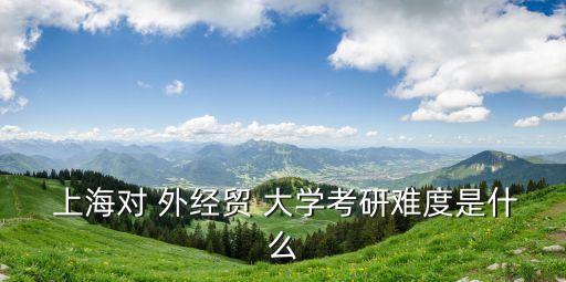 上海對(duì)外經(jīng)貿(mào)大學(xué)怎么樣,上海市有2個(gè)一流研究生教育領(lǐng)軍項(xiàng)目