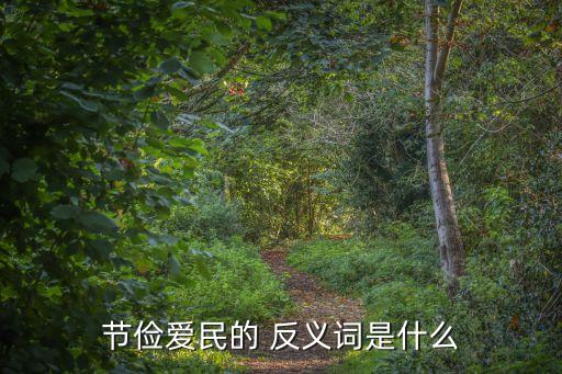 節儉愛民的 反義詞是什么