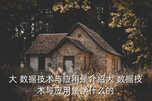 大數據介紹,大數據科學:入門門檻高學習難度大