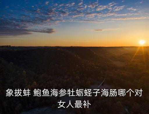 女人的各種鮑魚,補充維生素c和蛋白質我國推薦四款海參
