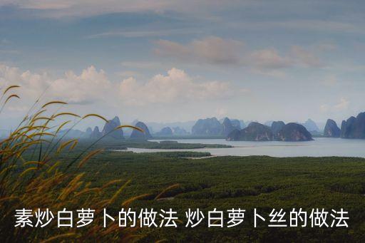 素炒白蘿卜，素炒白蘿卜怎么做