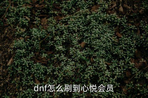 dnf怎么刷到心悅會員