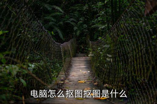 電腦怎么摳圖摳圖是什么