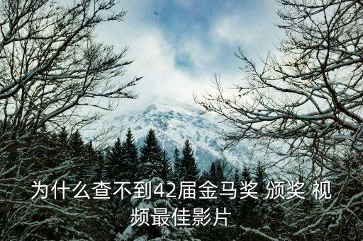 頒獎視頻,第42屆臺灣電影金馬獎頒獎典禮即時報道